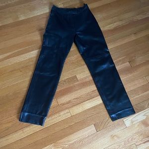 COPY - High waisted women’s black leather pants